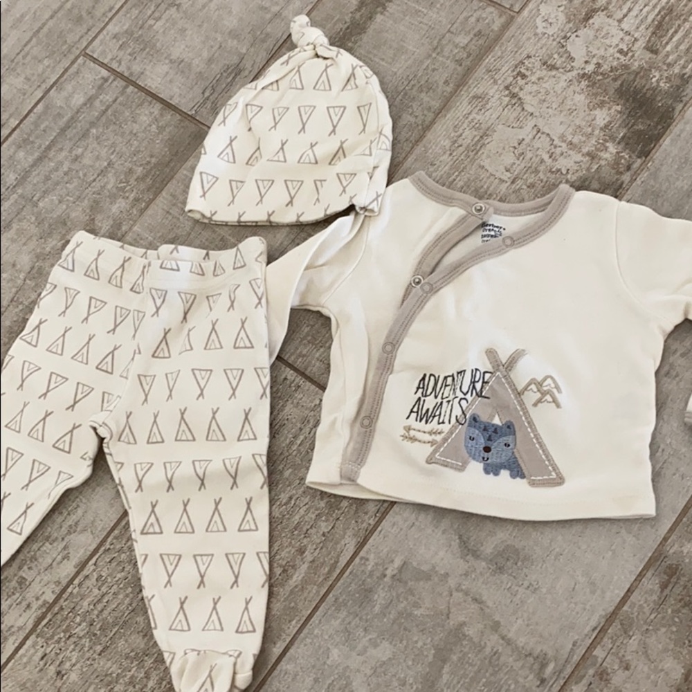 Baby gerber organic 3 piece set